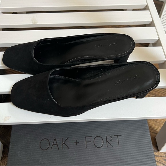 Black mules from OAK + FORT - Picture 2 of 6